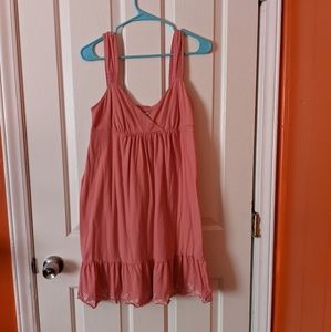 Peach cotton sun dress